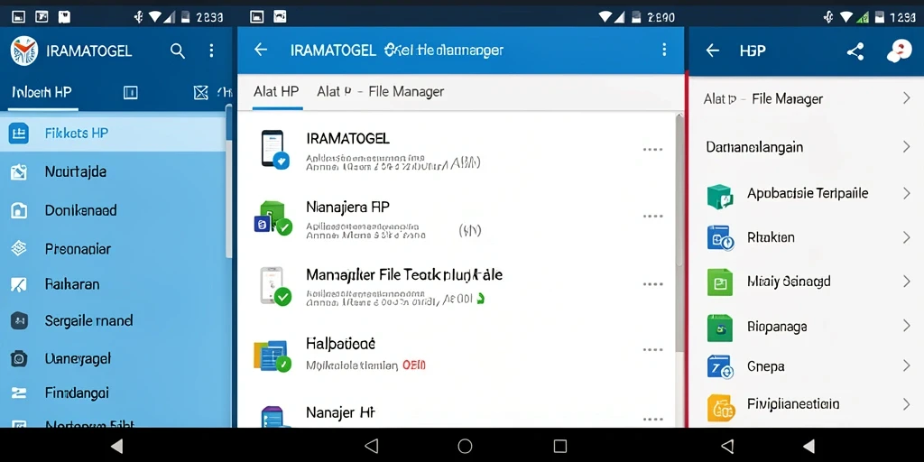 Tampilan antarmuka IRAMATOGEL yang user-friendly untuk manajemen file.