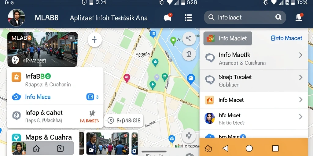 Antarmuka user-friendly dari MLBB8 untuk info macet dan cuaca.
