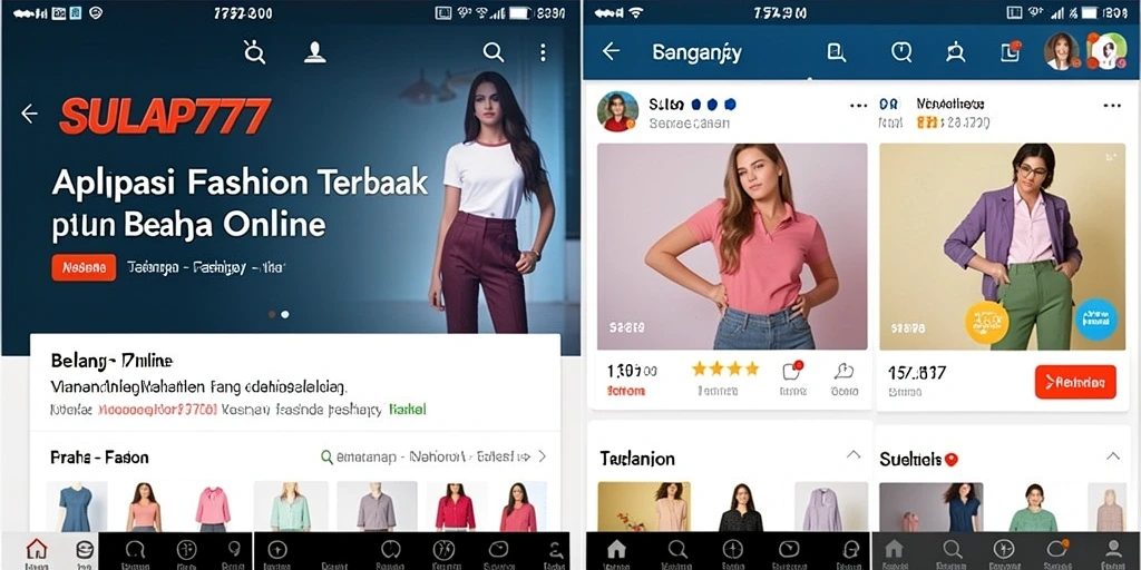 Antarmuka <strong>SULAP777</strong> yang menarik dan mudah digunakan untuk belanja fashion.