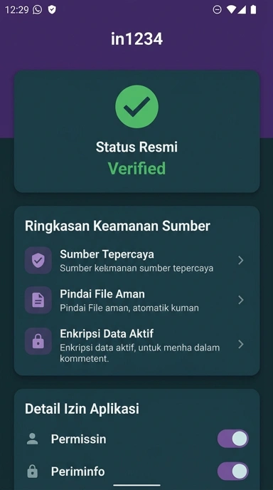 Kanal Resmi in1234 untuk Pengguna Android di Indonesia